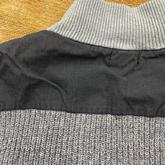 Refectory London men’s size large 1/4 zip, ribbed, pullover sweater - Picture 8 of 8